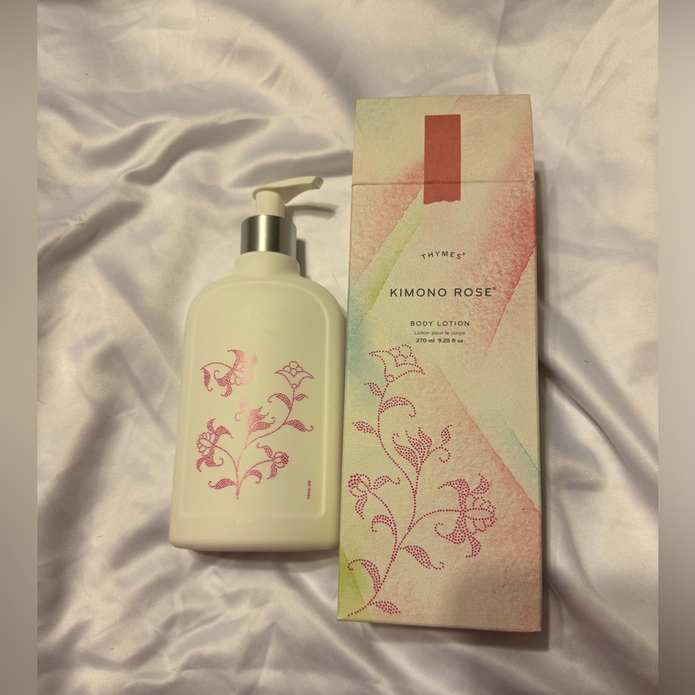 Thymes Hand lotion. kimono rose. 9.25 fl oz - Picture 3 of 5